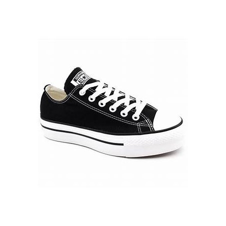 Tênis Converse All Star Plataforma de Napa Preto