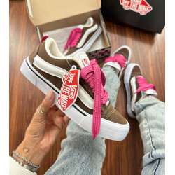 Vans knu marrom e rosa