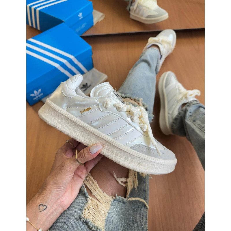 Adidas Sambe plataforma off metálico