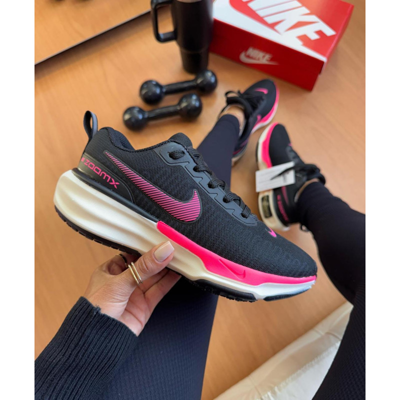 Air zoom preto e rosa