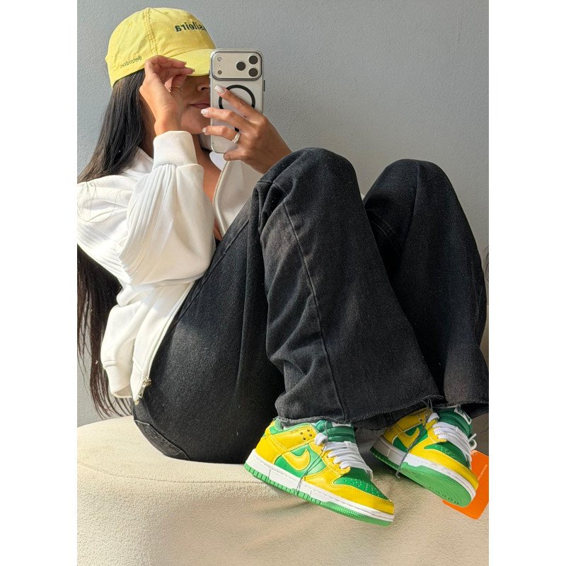 Dunk Brasil amarelo e verde