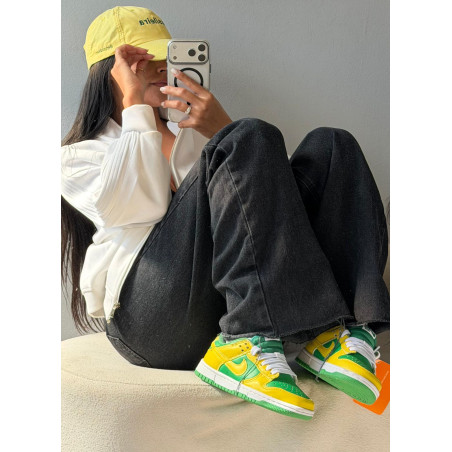 Dunk Brasil amarelo e verde