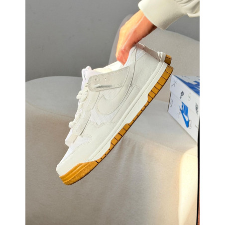 Air dunk jumbo white gum