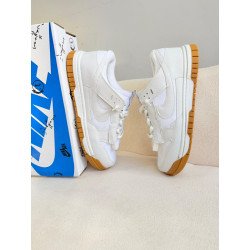 Air dunk jumbo white gum