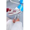 Adidas fórum low cinza e bordo