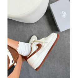 Nike air force f1 prime Off/white/ castanho