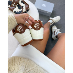Nike air force f1 prime Off/white/ castanho