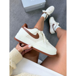 Nike air force f1 prime Off/white/ castanho