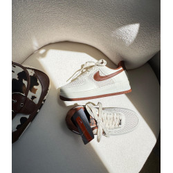 Nike air force f1 prime Off/white/ castanho