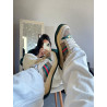 Gucci  Screener de couro off/verde
