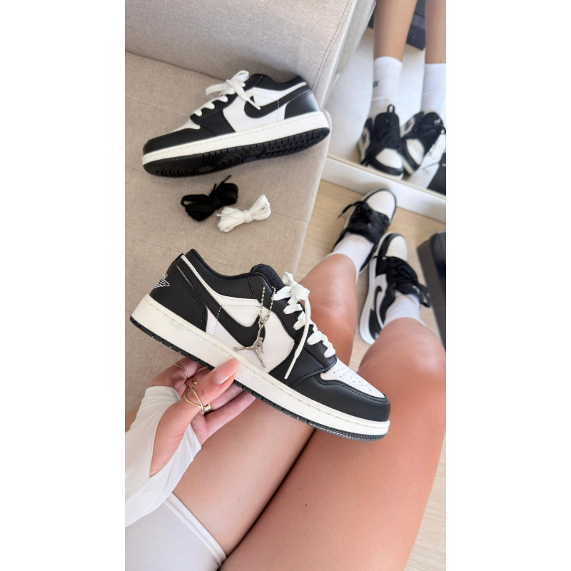 Jordan low mid 23 preto/branco