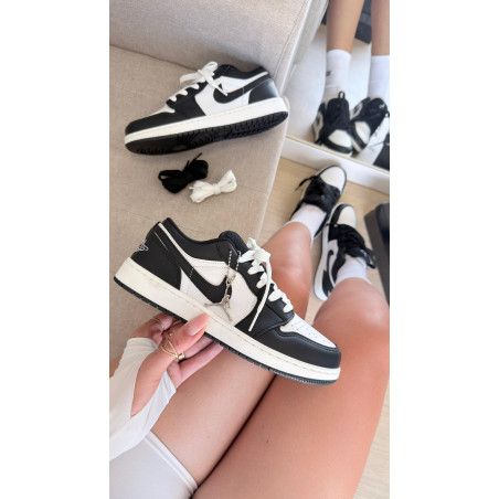 Jordan low mid 23 preto/branco