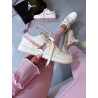 Air Jordan low mid 23 manteiga/flamingo