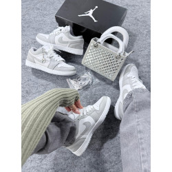 Jordan low Cinza/Branco