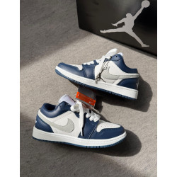 Jordan low azul e prata