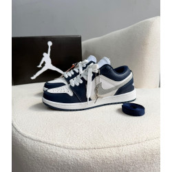 Jordan low azul e prata
