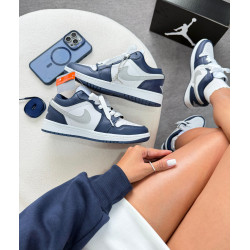 Jordan low azul e prata